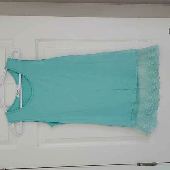 3/$20 Silver Icing Sienna Lace Extender Tank - Picture 1 of 4